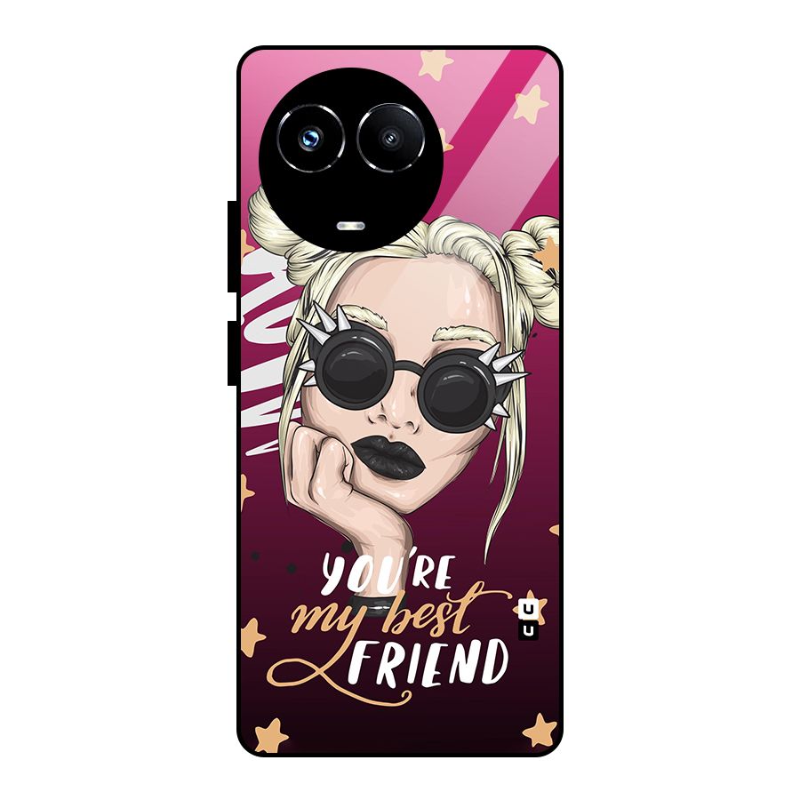 You My Best Friend Glass Back Case for Realme Narzo 60X