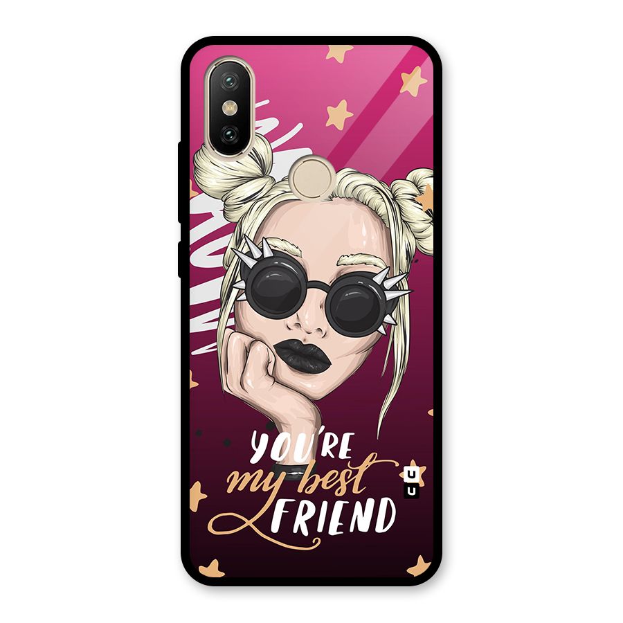 You My Best Friend Glass Back Case for Redmi A2