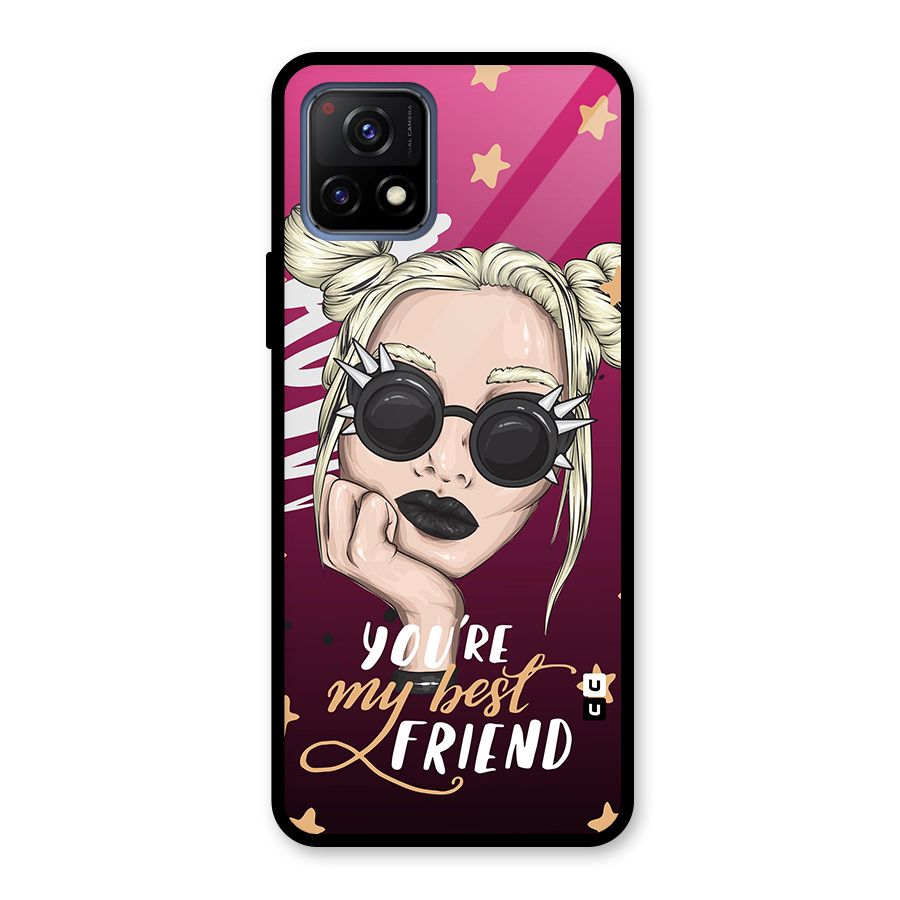 You My Best Friend Glass Back Case for Vivo Y72 5G
