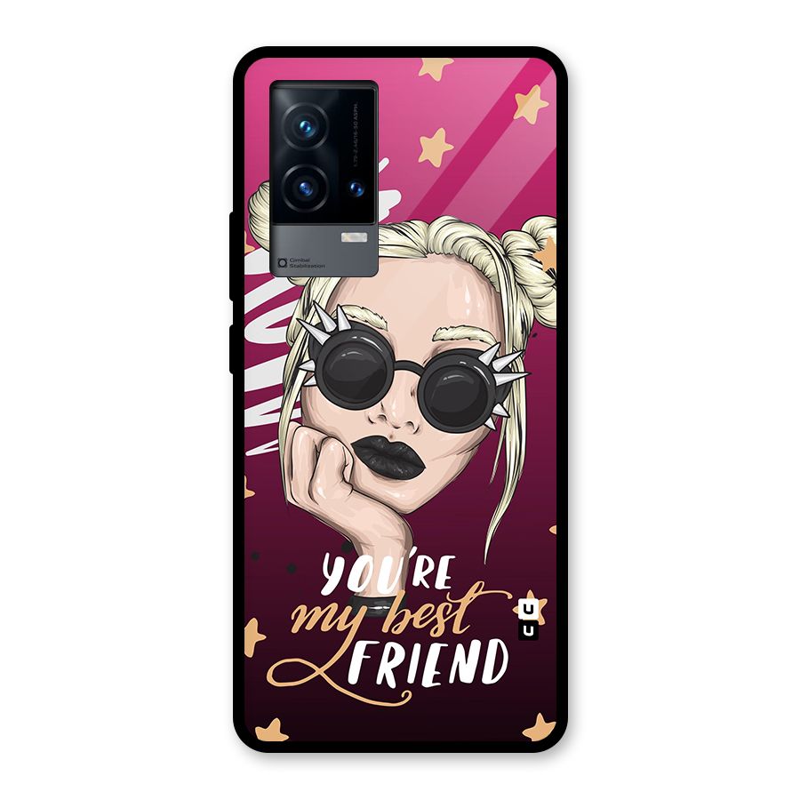 You My Best Friend Glass Back Case for iQOO 9 5G