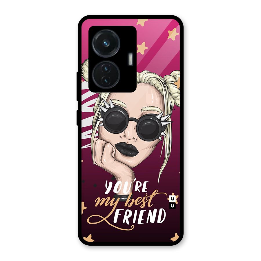 You My Best Friend Glass Back Case for iQOO Z6 44W