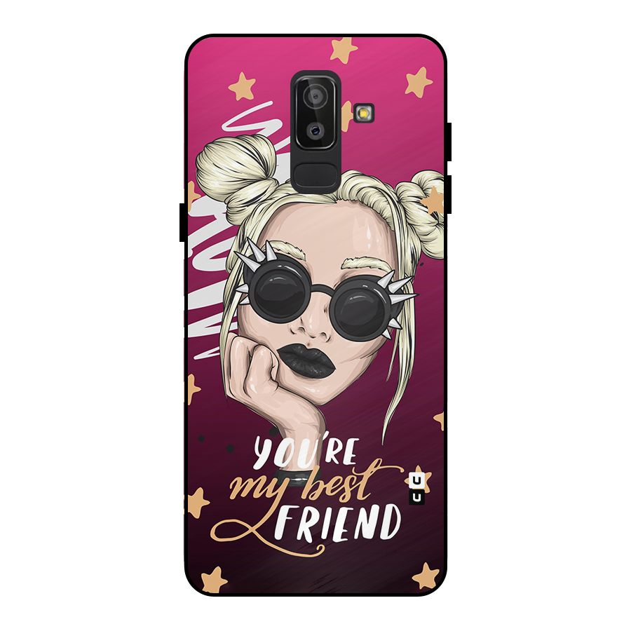 You My Best Friend Metal Back Case for Galaxy J8