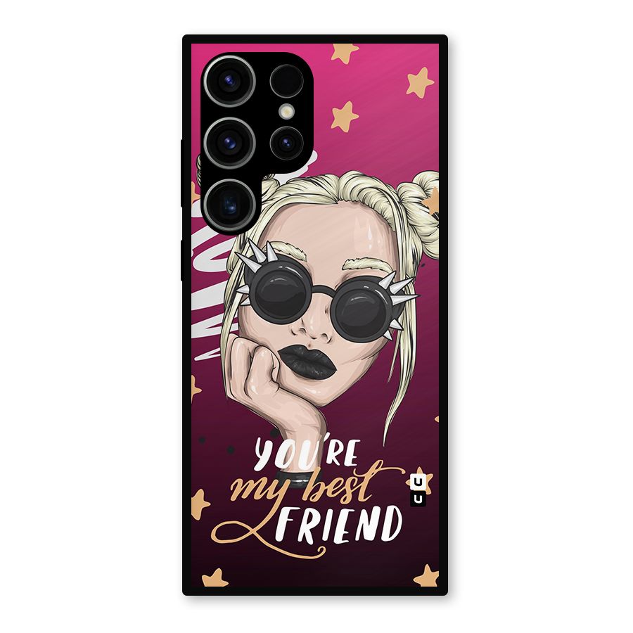 You My Best Friend Metal Back Case for Galaxy S23 Ultra