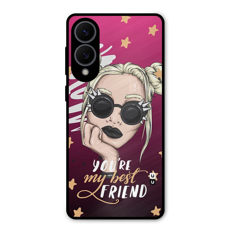 You My Best Friend Metal Back Case for Galaxy S25 Edge