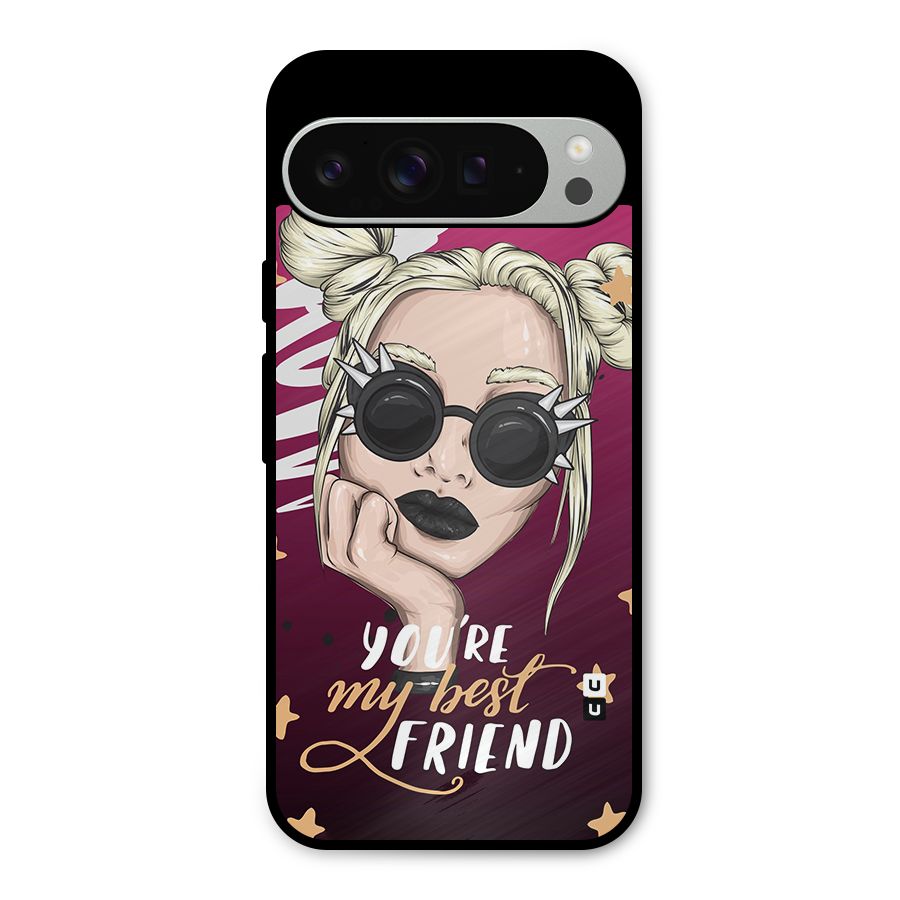 You My Best Friend Metal Back Case for Google Pixel 9 Pro XL