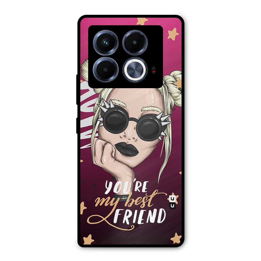 You My Best Friend Metal Back Case for Infinix Note 40 5G