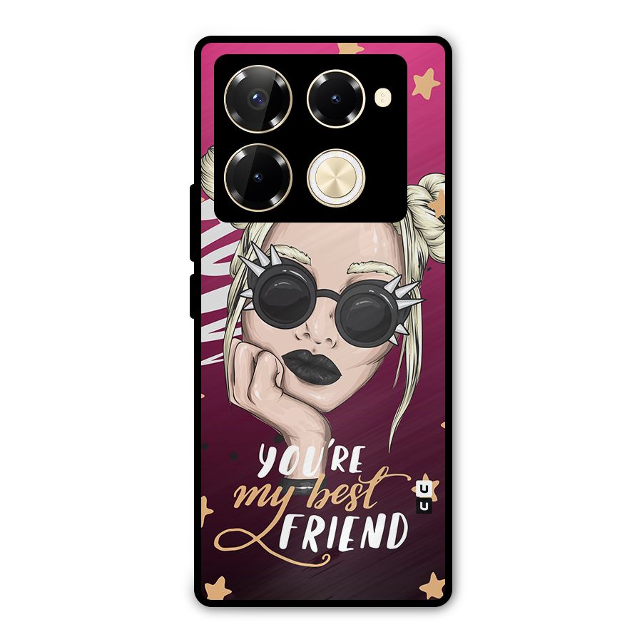 You My Best Friend Metal Back Case for Infinix Note 40 Pro Plus