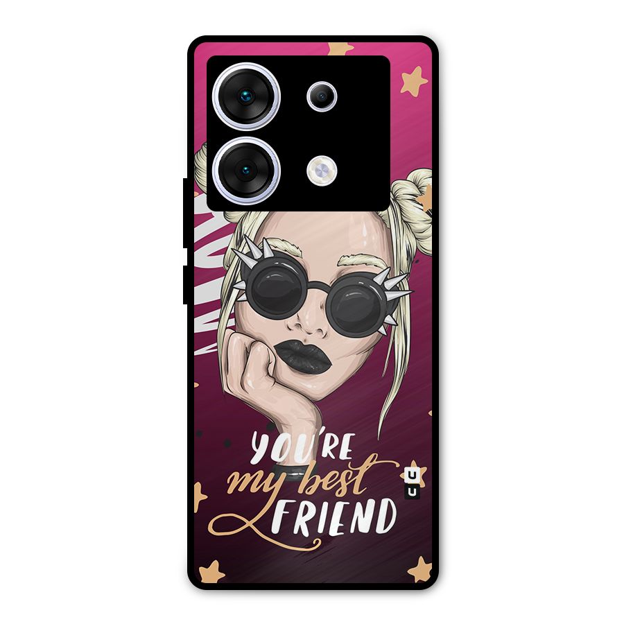 You My Best Friend Metal Back Case for Infinix Zero 30 5G