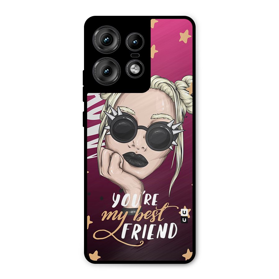 You My Best Friend Metal Back Case for Motorola Edge 50 Pro