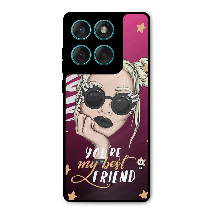 You My Best Friend Metal Back Case for Motorola Edge 60 Fusion