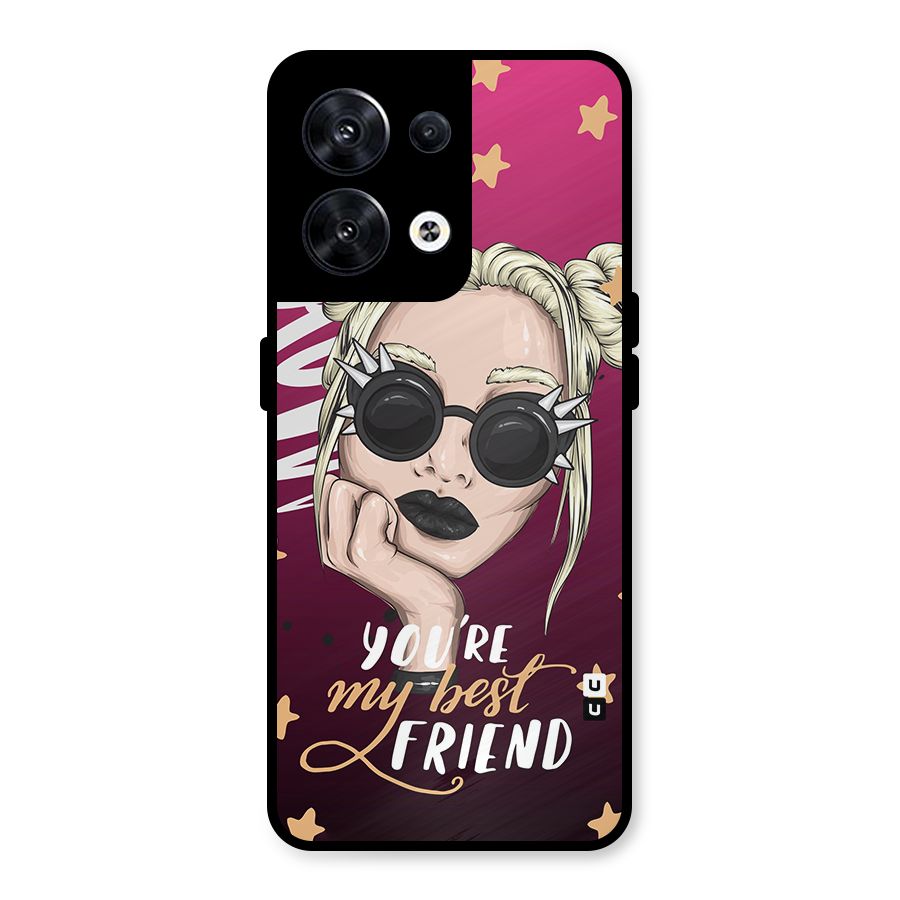 You My Best Friend Metal Back Case for Oppo Reno8 5G
