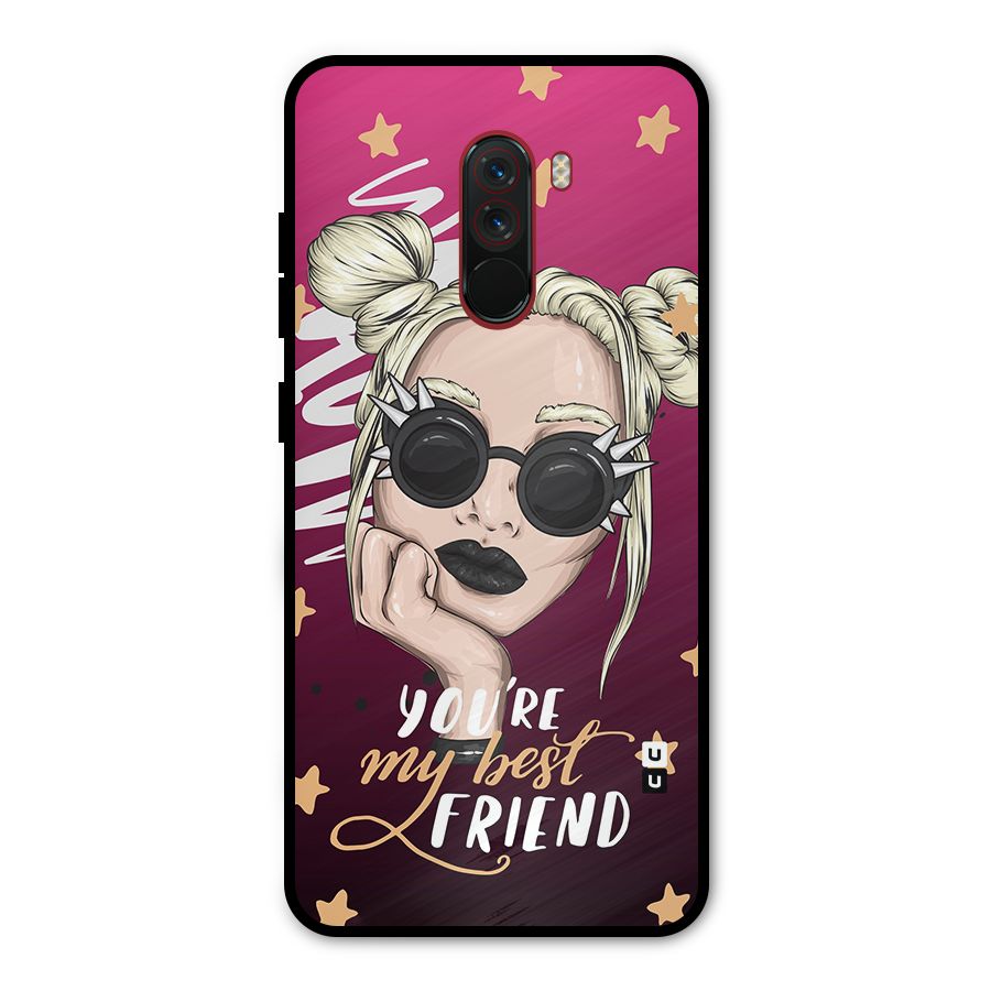 You My Best Friend Metal Back Case for Poco F1