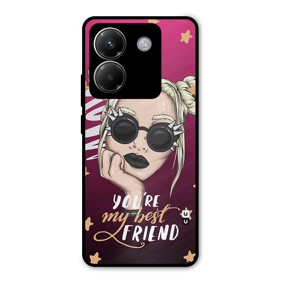 You My Best Friend Metal Back Case for Poco M7 Pro 5G
