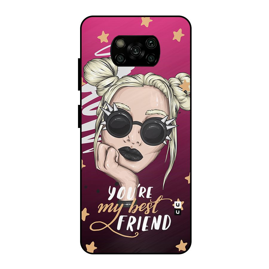 You My Best Friend Metal Back Case for Poco X3