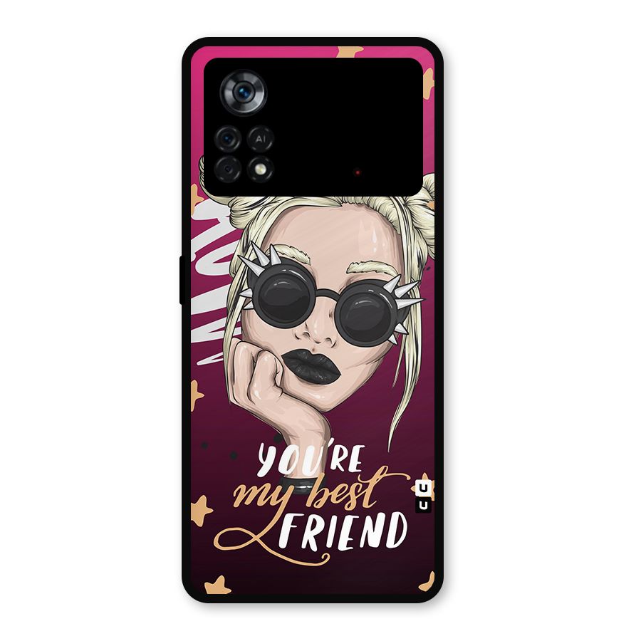 You My Best Friend Metal Back Case for Poco X4 Pro 5G