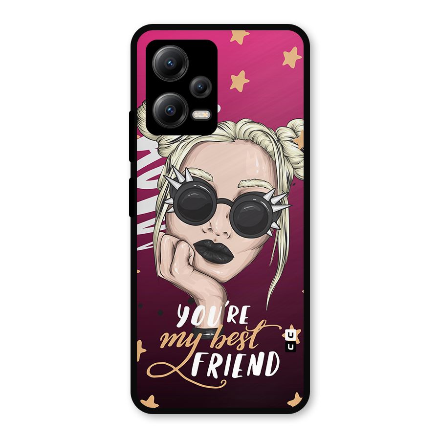 You My Best Friend Metal Back Case for Redmi Note 12 5G