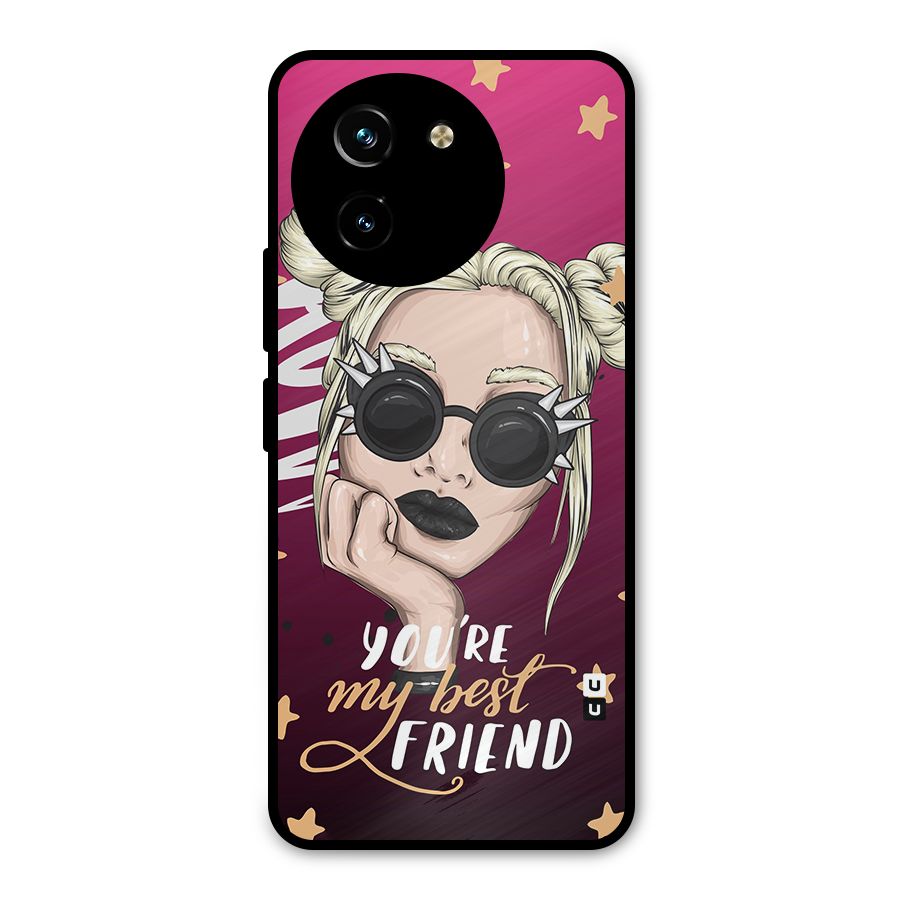 You My Best Friend Metal Back Case for Vivo T3x