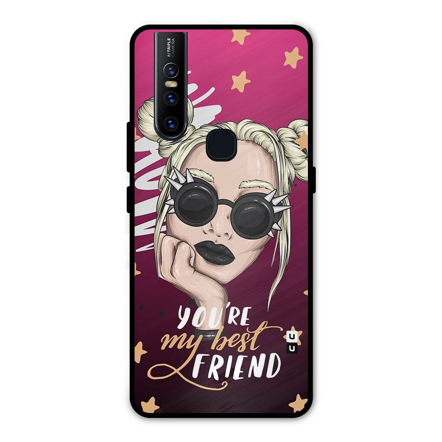 You My Best Friend Metal Back Case for Vivo V15