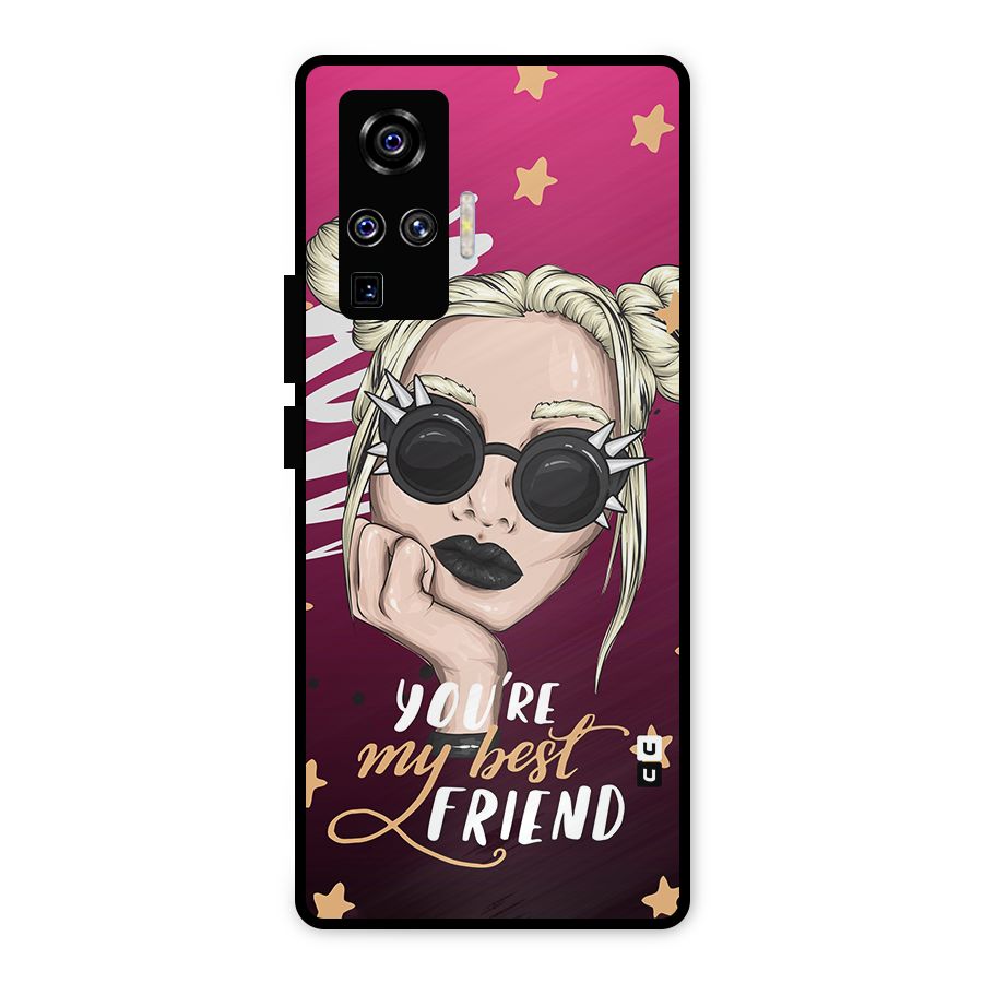 You My Best Friend Metal Back Case for Vivo X50 Pro