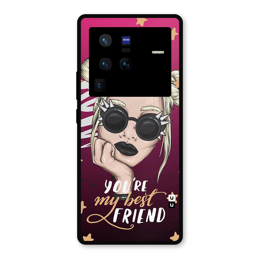 You My Best Friend Metal Back Case for Vivo X80 Pro
