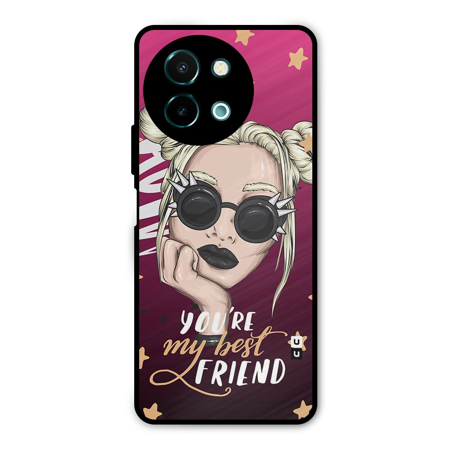 You My Best Friend Metal Back Case for Vivo Y58