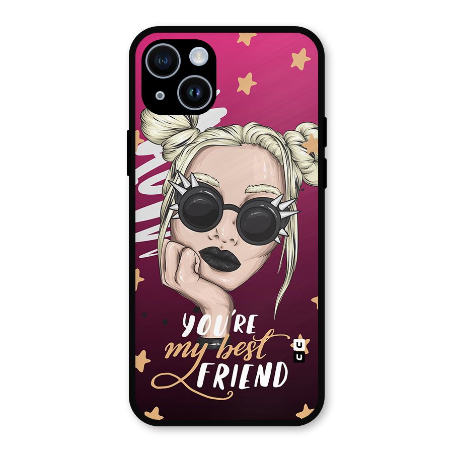 You My Best Friend Metal Back Case for iPhone 14