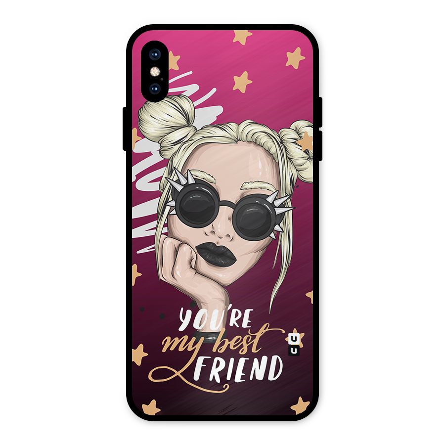You My Best Friend Metal Back Case for iPhone XS Max