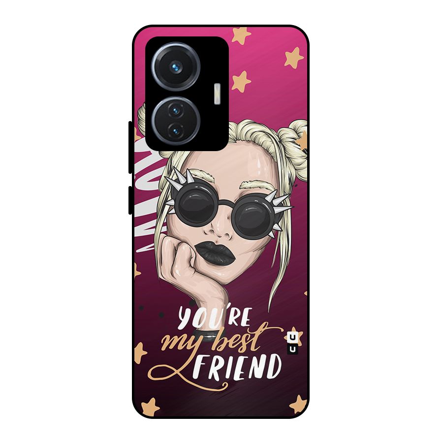 You My Best Friend Metal Back Case for iQOO Z6 44W