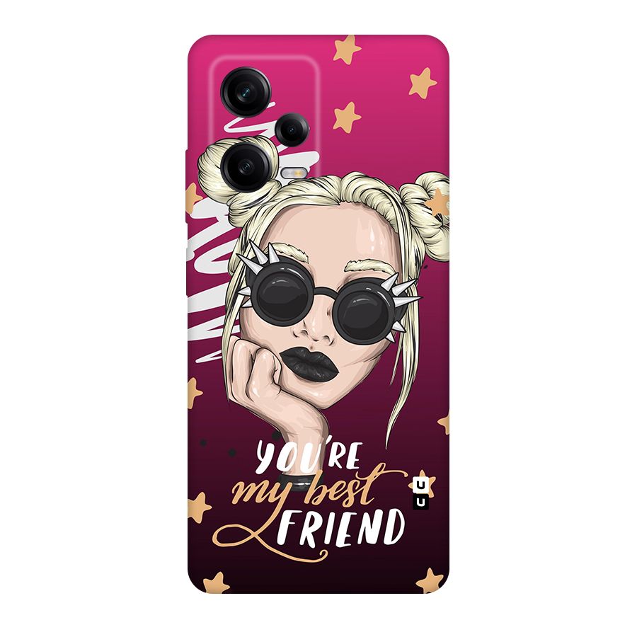 You My Best Friend Original Polycarbonate Back Case for Redmi Note 12 Pro