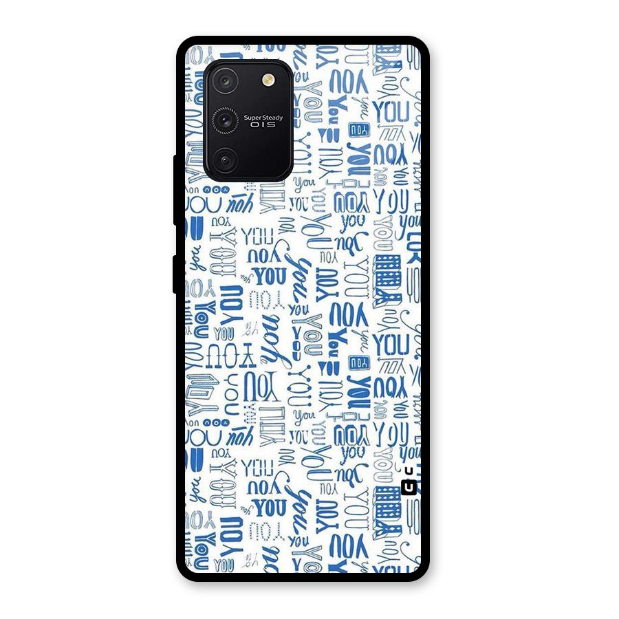 You Pattern Glass Back Case for Galaxy S10 Lite