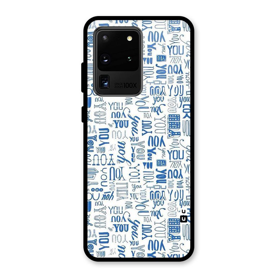 You Pattern Glass Back Case for Galaxy S20 Ultra