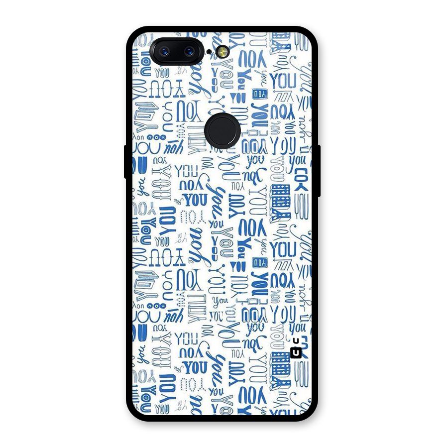 You Pattern Glass Back Case for OnePlus 5T