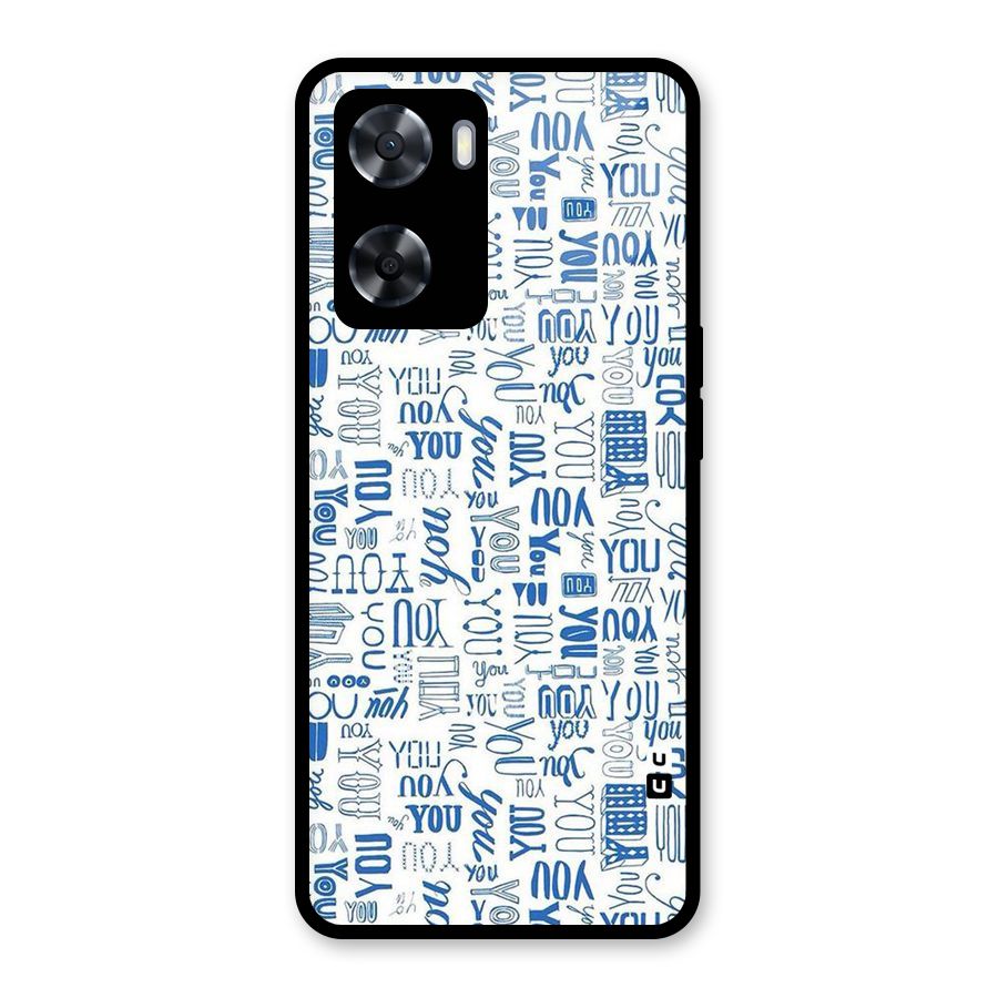 You Pattern Glass Back Case for OnePlus Nord N20 SE