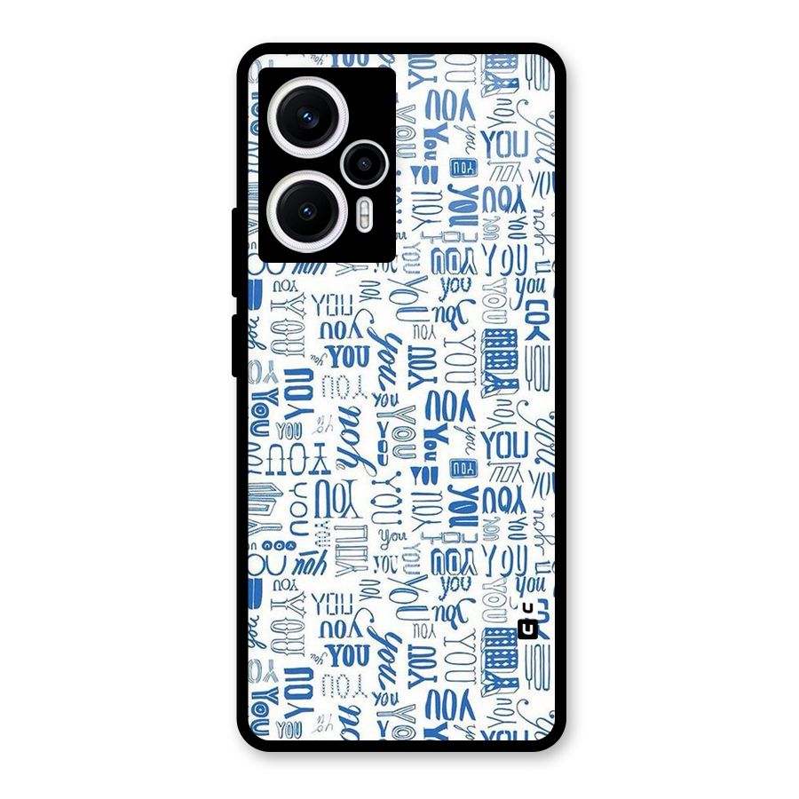 You Pattern Glass Back Case for Poco F5