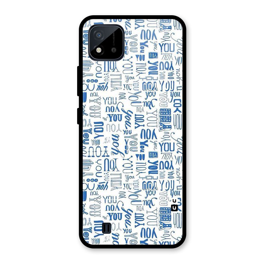 You Pattern Glass Back Case for Realme C11 2021