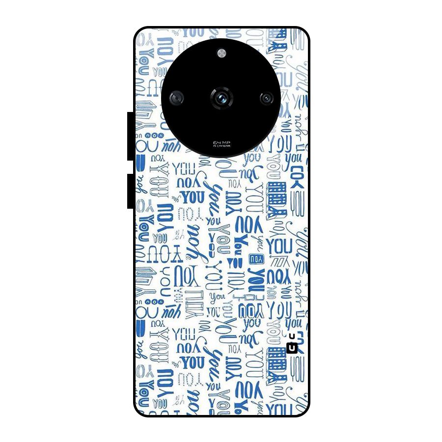 You Pattern Glass Back Case for Realme Narzo 60 5G
