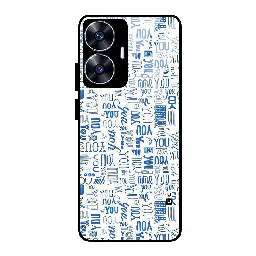 You Pattern Glass Back Case for Realme Narzo N55