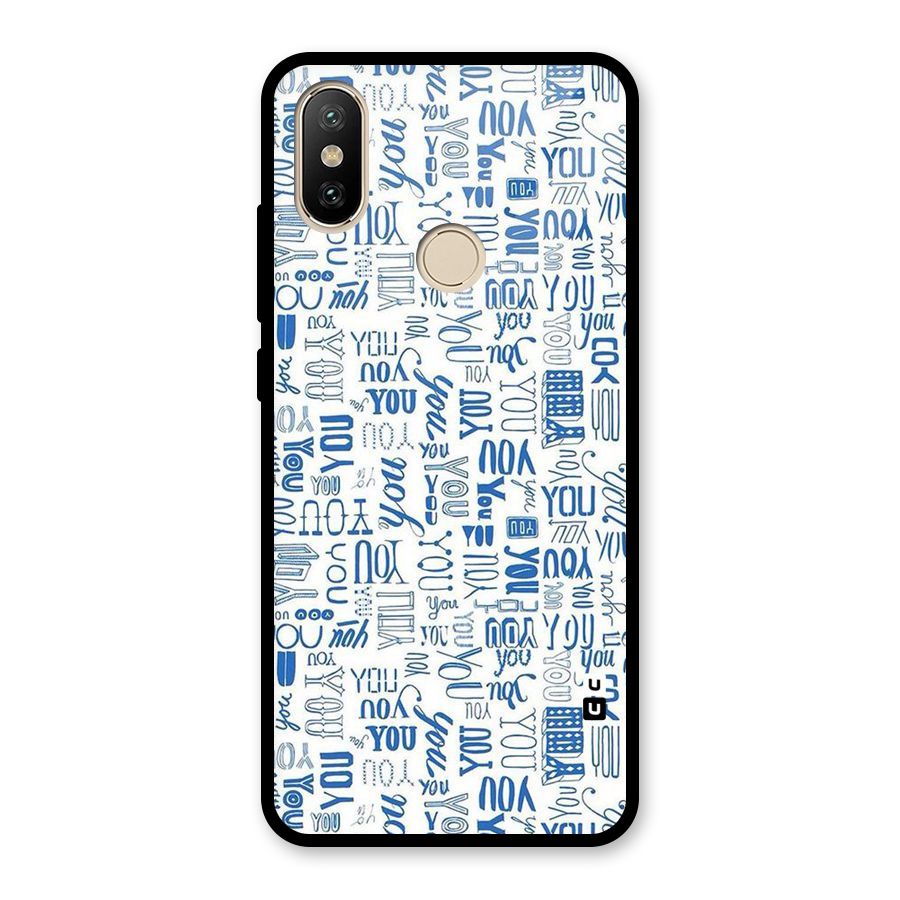 You Pattern Glass Back Case for Redmi A2