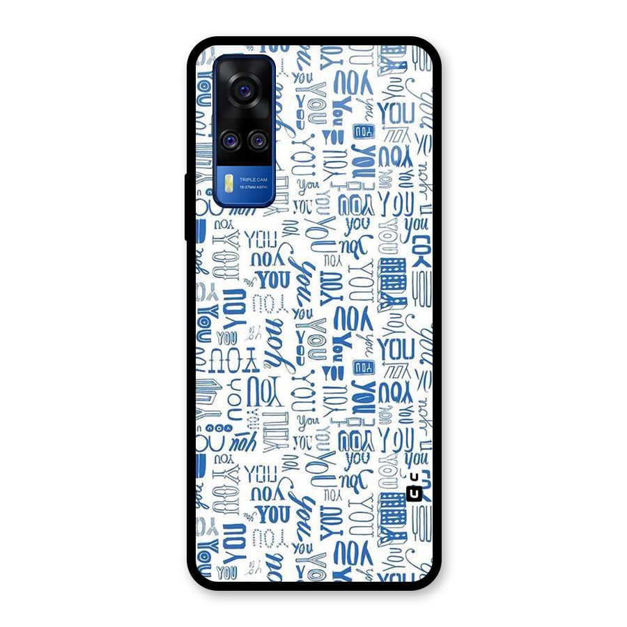 You Pattern Glass Back Case for Vivo Y31