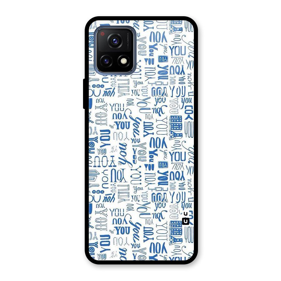 You Pattern Glass Back Case for Vivo Y72 5G