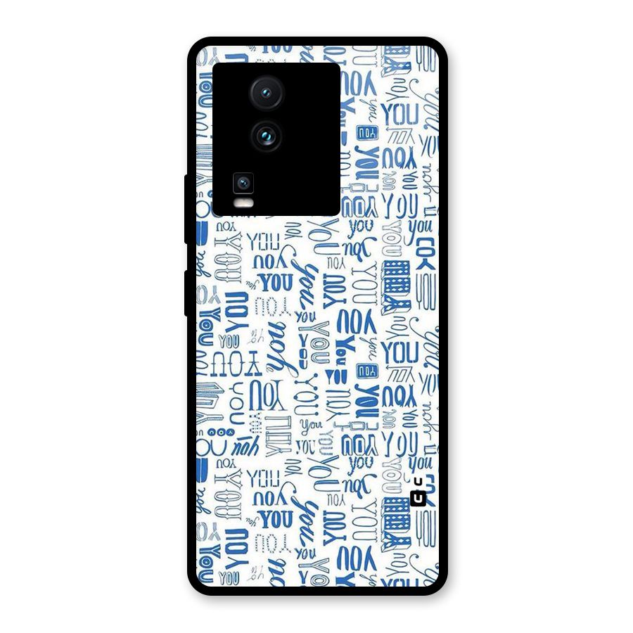 You Pattern Glass Back Case for Vivo iQOO Neo 7 Pro