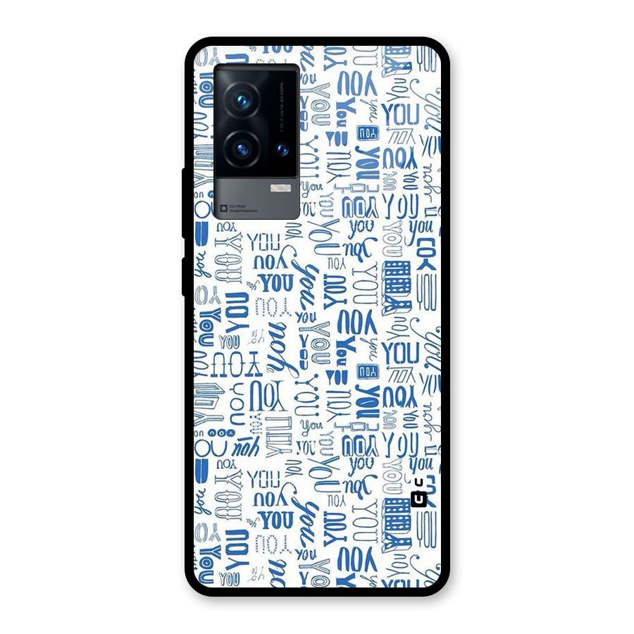 You Pattern Glass Back Case for iQOO 9 5G