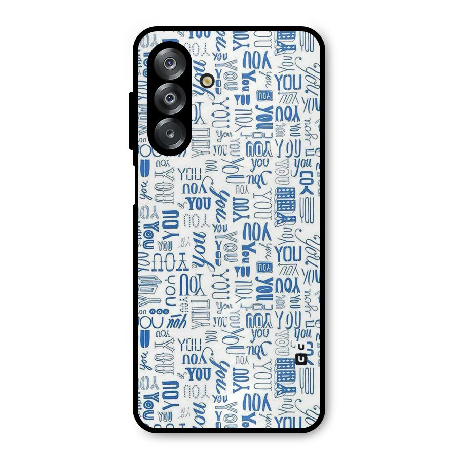 You Pattern Metal Back Case for Galaxy A26