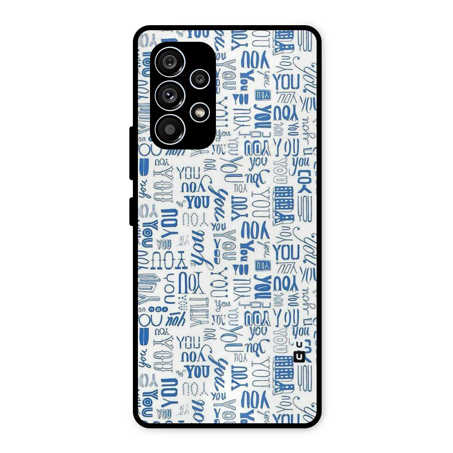You Pattern Metal Back Case for Galaxy A53 5G