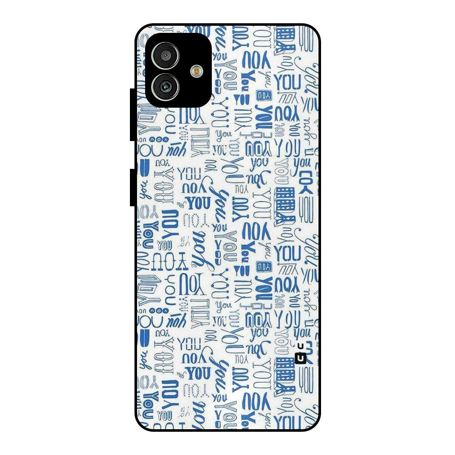 You Pattern Metal Back Case for Galaxy M13 5G