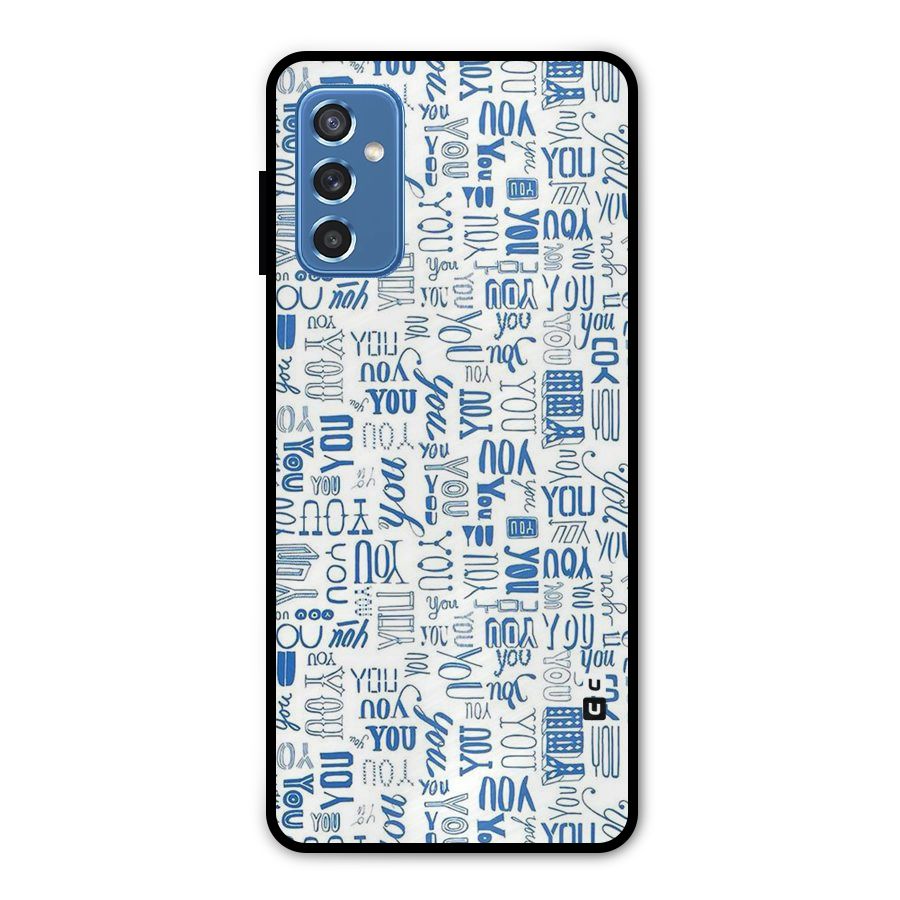 You Pattern Metal Back Case for Galaxy M52 5G
