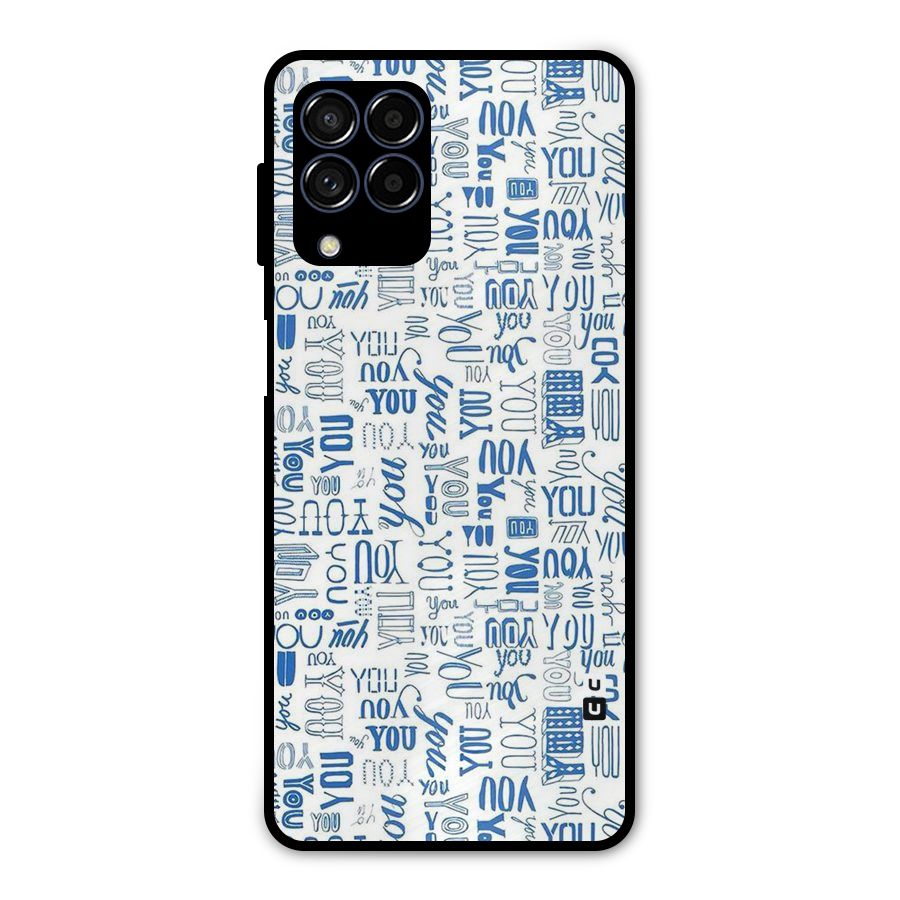 You Pattern Metal Back Case for Galaxy M53 5G