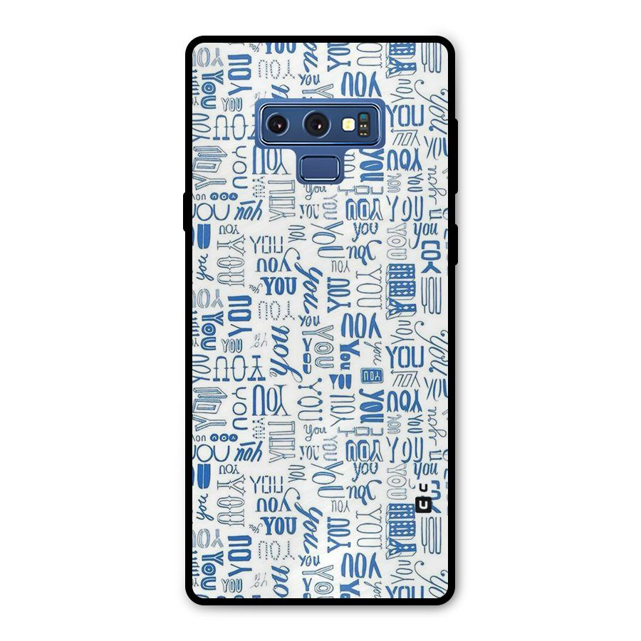 You Pattern Metal Back Case for Galaxy Note 9