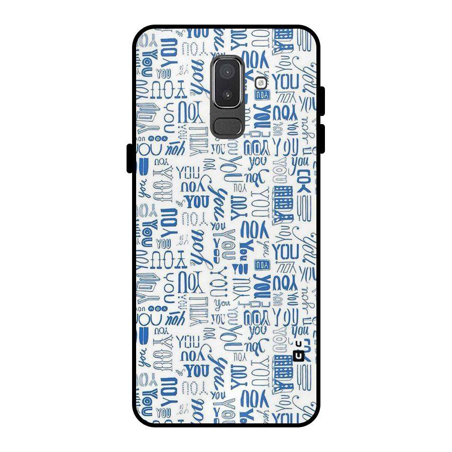 You Pattern Metal Back Case for Galaxy On8 (2018)