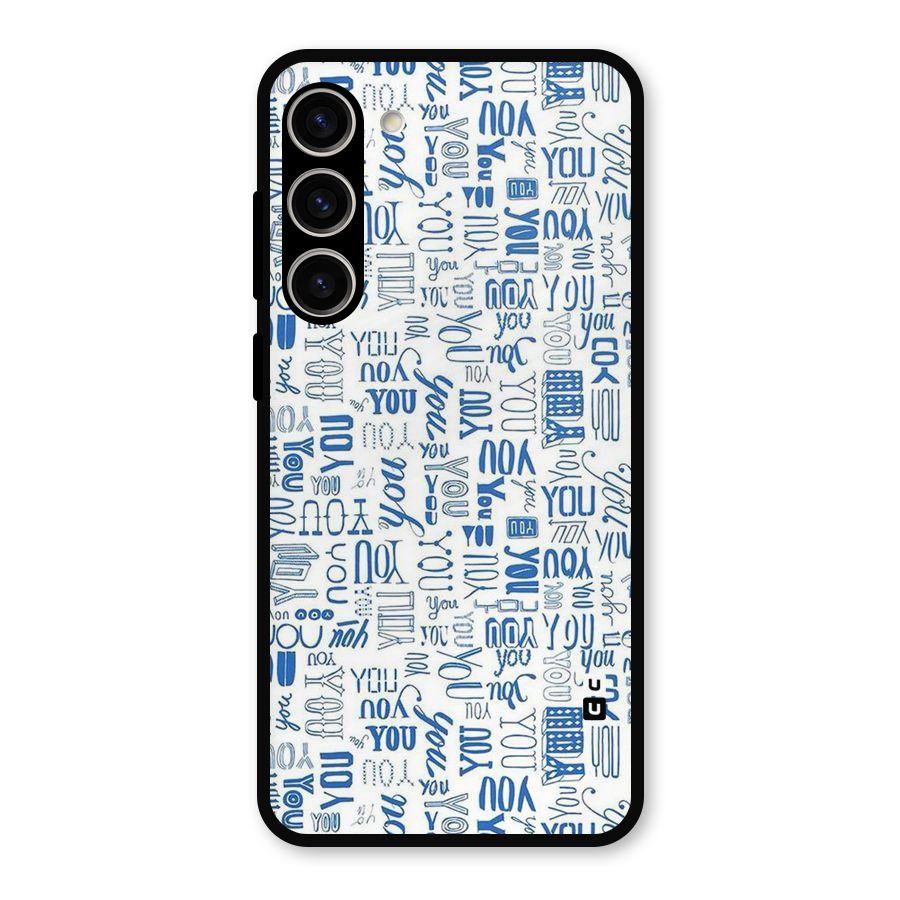 You Pattern Metal Back Case for Galaxy S23 Plus